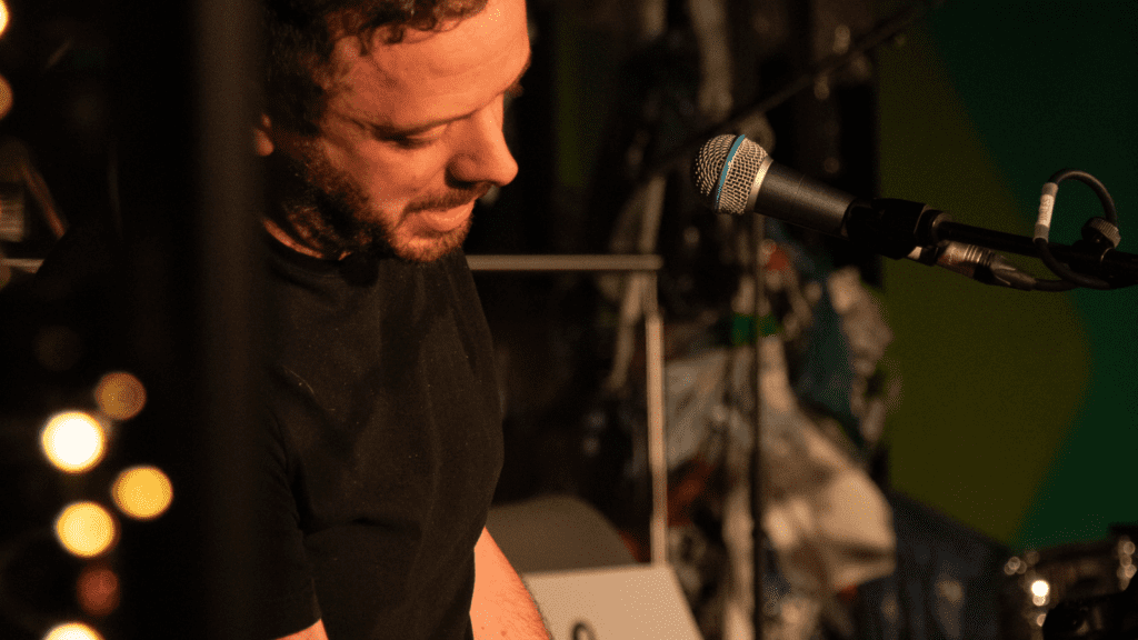 Andy Mort playing piano - songs for autumn livestream
