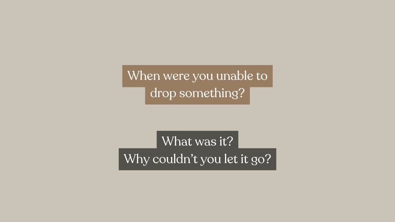 Unable To Drop It