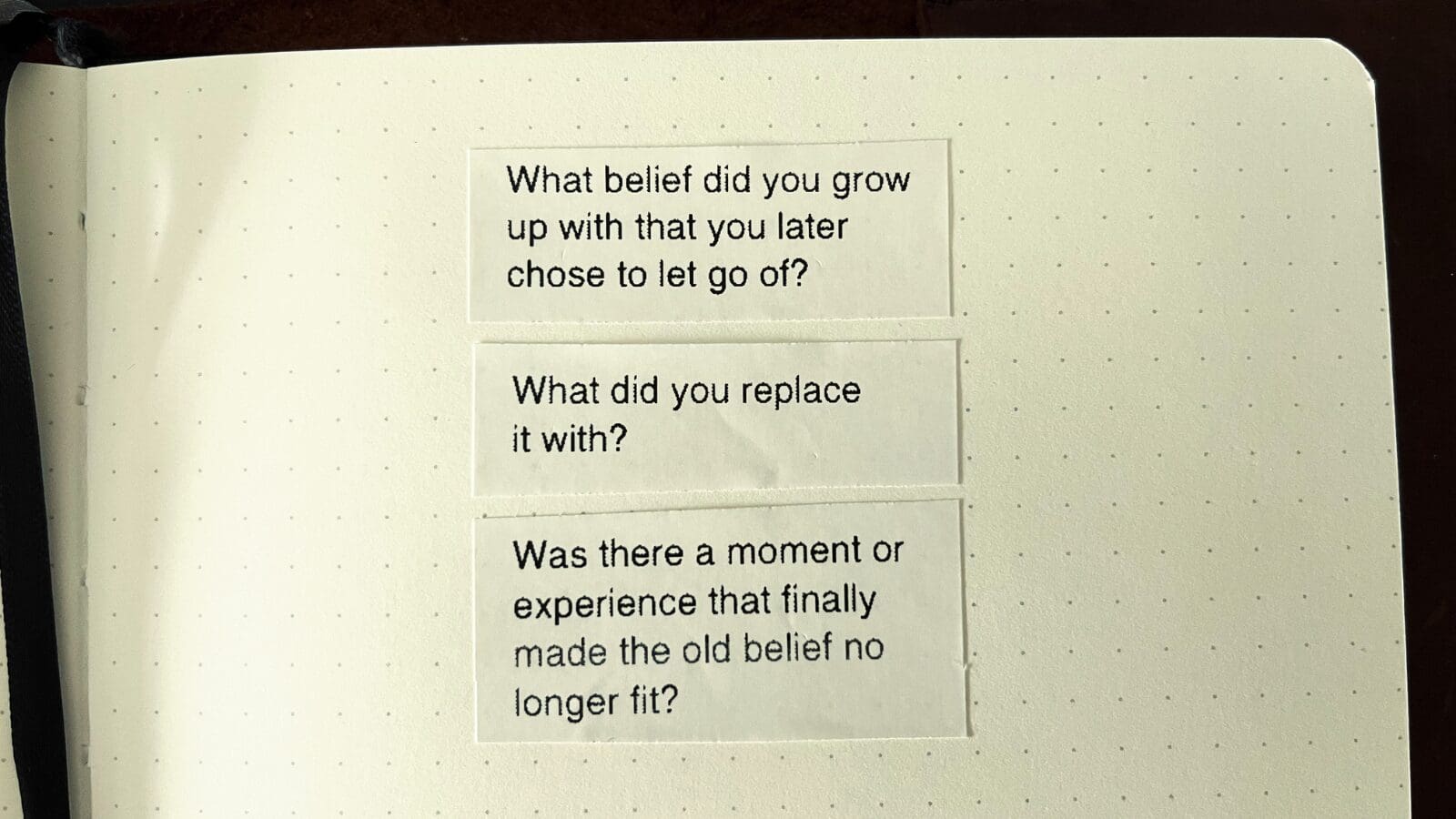 Replacing an Old Belief