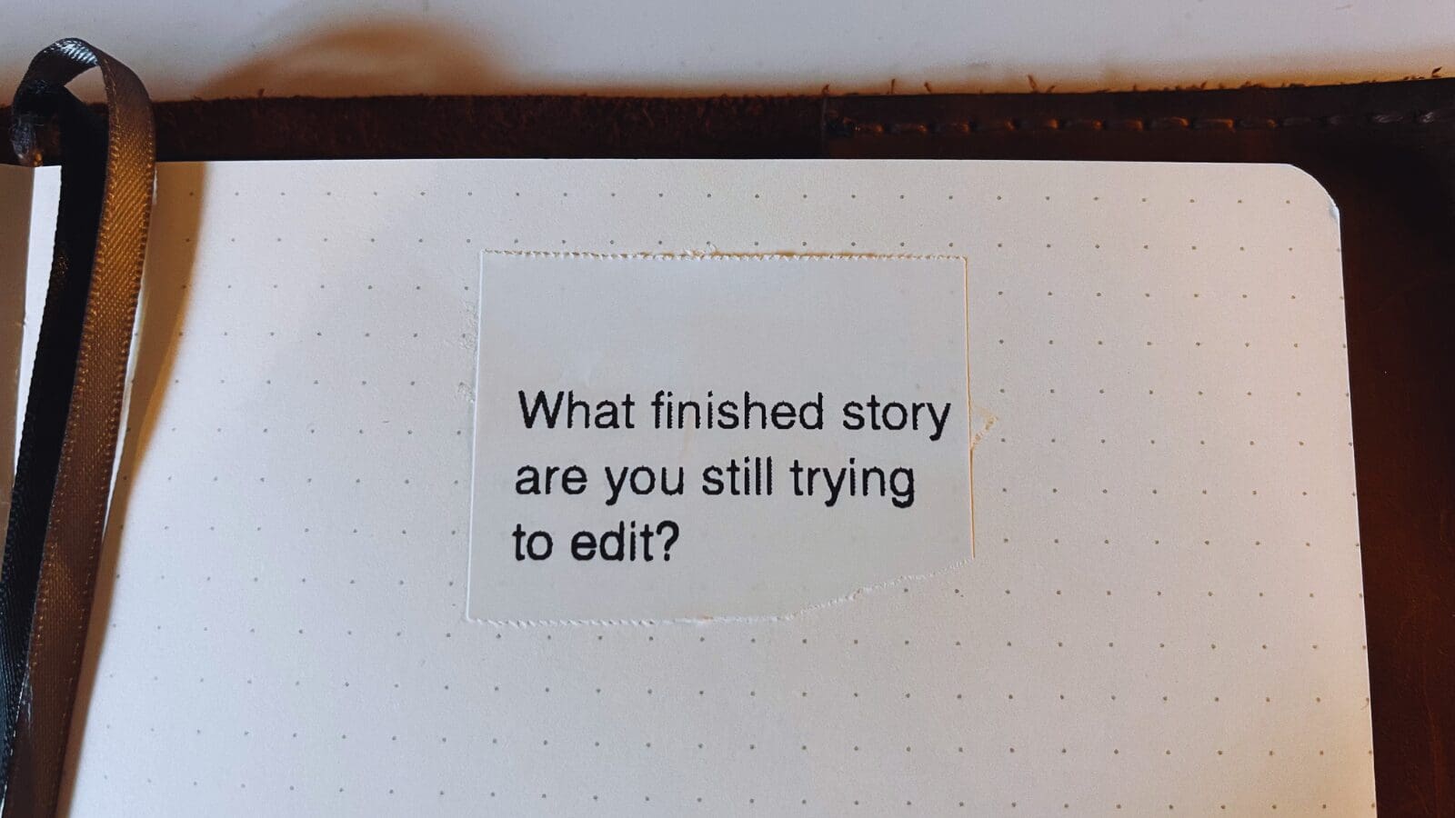 Trying to edit a finished story